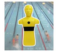 Mannequin De Sauvetage Aquatique Et Prévention La Noyade, Mannequin D'entraînement À Lutte Contre Les Incendies, avec 3 Trous D'injection d'eau for Un Drainage Rapide(Yellow)