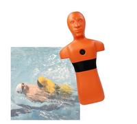 Mannequin De Sauvetage Aquatique, Modèle d'exercice D'incendie, 39,4 Pouces De Haut, Enseignement De La Prévention De La Noyade, avec 3 Trous D'injection d'eau(Orange)