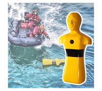 Mannequin De Sauvetage Aquatique,modèle d'exercice D'incendie,Dispositif D'injection d'eau Rapide Sauvetage,avec 3 Trous D'injection d'eau,Aucun Assemblage Requis(Yellow)