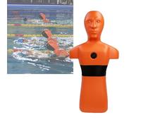 Mannequin De Sauvetage Aquatique, Outil Pédagogique Prévention La Noyade avec Trois Ports D'entrée Et Sortie, Équipement Formation Au en Piscine for Adolescents Adultes(Orange)