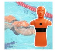 Mannequin De Sauvetage Aquatique, Simulation Piscine/Plage Et Rivière, for La Prévention Noyade Les Compétitions(Orange)