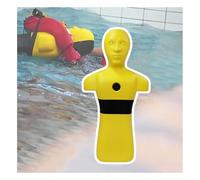 Mannequin De Sauvetage en Piscine,équipement De Sauvetage en Cas De Noyade,Mannequin D'entraînement Au Sauvetage en Eau Orange/Jaune,Aucune Installation Requise(Yellow)