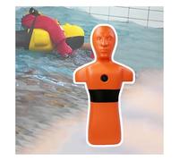 Mannequin De Sauvetage en Piscine,équipement De Sauvetage en Cas De Noyade,Mannequin D'entraînement Au Sauvetage en Eau Orange/Jaune,Aucune Installation Requise(Orange)