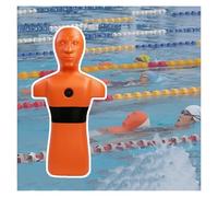 Mannequin De Sauvetage en Piscine/Plage Et Rivière for Entraînement Exercices Lutte Contre Les Incendies, avec Trois Trous D'injection d'eau Drainage Rapide(Orange)