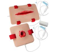 Mannequin de simulation pansement et garrot, mannequin formation 2 pièces, portable, module peau plaie, for les cours médecine, la pratique des premiers secours en hémostase