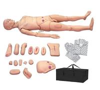 Mannequin de Soins aux Patients, Mannequin de Soins Infirmiers combiné Multifonctionnel, simulateur de Soins aux Patients Grandeur Nature de 170 cm pour Mannequin de Soins Infirmiers pour étudiants