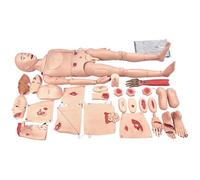 Mannequin de Soins Polyvalent avec Anatomie Humaine Détailée, Modèle Corps Humain pour Formation Médicale et Traumatologie
