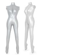 Mannequin de torse gonflable pour femme - Hauteur : 154,9 cm - Tour de poitrine : 77,5 cm - Tour de taille : 51,8 cm - Plastique PVC - Taille S