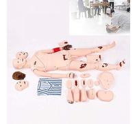 Mannequin de traumatisme masculin - Simulateur de premiers secours grandeur nature pour l'éducation infirmière, démontre des brûlures, des fractures ouvertes, outil d'entraînement aux soins du patient