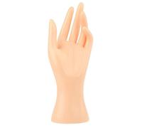 Mannequin de vitrine féminin multifonction main gauche couleur chair 21,5 x 7,5 cm