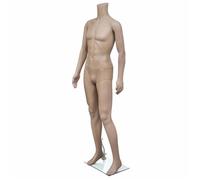 vidaXL Mannequin de vitrine 30025 Homme sans tête Beige G