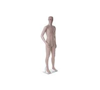 Mendler Mannequin de vitrine HWC-E37 déco mobile 185 cm Beige G