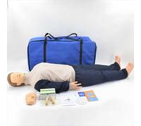 Mannequin d'entraînement à la RCR - Modèle de réanimation du corps entier pour adultes grandeur nature pour l'éducation médicale et les fournitures pédagogiques pour patients