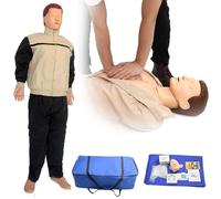 Mannequin d'entraînement à la RCR pour adultes, simulateur de réanimation cardiopulmonaire pour l'éducation des premiers secours et l'enseignement des patients