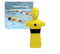 Mannequin D'entraînement Au Sauvetage Aquatique,Dispositif D'injection Rapide d'eau,modèle D'entraînement Au Sauvetage en Piscine,for La Pratique l'eau(Yellow)