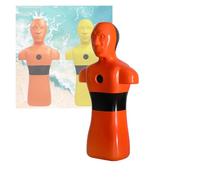 Mannequin D'entraînement Au Sauvetage Aquatique,modèle De Sauvetage en Piscine,Dispositif De Sauvetage À Injection Rapide d'eau,entièrement Chargé 50 Kg(Orange)