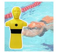 Mannequin D'entraînement Au Sauvetage Aquatique,modèle d'exercice D'incendie avec 3 Trous D'injection d'eau,Dispositif Rapide De Sauvetage,Aucun Assemblage Requis(Yellow)