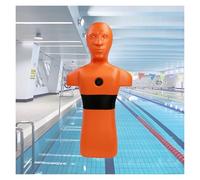 Mannequin D'entraînement Au Sauvetage Aquatique,modèle Sauvetage en Piscine,Aides Pédagogiques pour Exercices Sauvetage,Remplissage Et Drainage Rapides l'eau(Orange)