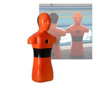 Mannequin D'entraînement Au Sauvetage en Piscine, Équipement De Sauvetage en Cas De Noyade, Eau Orange/Jaune, Aucune Installation Requise(Orange)