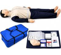 Mannequin d'entraînement CPR complet du corps adulte pour enseignement des | Pratiquez les compressions thoraciques, la respiration de sauvetage, les contrôles du pouls et la comparaison des pupilles