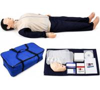 Mannequin d'entraînement CPR complet du corps adulte pour premiers secours | Soutient les compressions thoraciques, la respiration artificielle avec élévation de la poitrine, les contrôles du pouls et