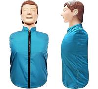 Mannequin d'entraînement CPR - Demi-corps, mannequin de réanimation adulte en caoutchouc pour premiers secours, formation médicale et fournitures d'enseignement