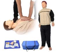 Mannequin d'entraînement CPR - Simulateur complet du corps adulte pour la réanimation cardiopulmonaire et l'entraînement de premiers secours, idéal pour l'éducation médicale et l'instruction du
