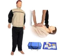 Mannequin d'entraînement CPR - Simulateur de RCR complet du corps pour l'éducation des premiers secours et l'enseignement médical - Modèle de réanimation adulte