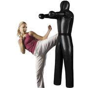 Mannequin d'entraînement de grappling, construction durable en cuir PU, pour MMA, lutte, arts martiaux, boxe, karaté, pratique