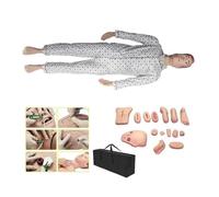 Mannequin d'entraînement gériatrique - Modèle de soins aux patients grandeur nature avec fonctionnalités interchangeables et modules de traumatisme pour la pratique des compétences infirmières