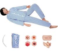 Mannequin d'entraînement gériatrique, pratique des compétences infirmières, modules génitaux interchangeables, simulation d'escarres pour l'éducation médicale