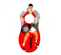 Mannequin d'entraînement gonflable - SOFTEE - Padel et Tennis - Rouge - Multisport