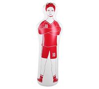 Mannequin d'entraînement, Mannequin de Football factice de Boxe Gonflable en PVC de 40x160 cm(Red)