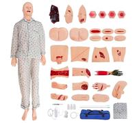 Mannequin d'entraînement médical complet pour les compétences infirmières, soins aux patients et simulation de traumatisme, mannequin grandeur nature pour l'éducation