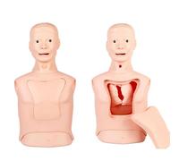 Mannequin d'entraînement médical multifonctionnel pour pratiquer l'intubation nasogastrique, les soins de trachéotomie et le lavage gastrique pour les compétences des étudiants en soins infirmiers et