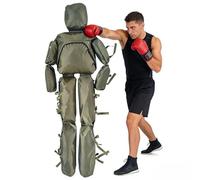 Mannequin d'Entraînement pour MMA Judo Jiu-Jitsu Brésilien, Figurine de Combat Debout Articulée, Tissu Oxford Résistant et Imperméable, Modèle Non Rempli(B: Army Green,175cm)