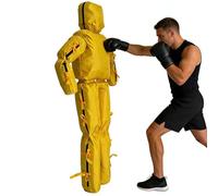 Mannequin d'Entraînement pour MMA Judo Jiu-Jitsu Brésilien, Figurine de Combat Debout Articulée, Tissu Oxford Résistant et Imperméable, Modèle Non Rempli(A: Yellow,170cm)