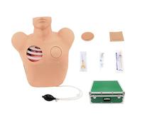 Mannequin d'entraînement thoracentèse pour pneumothorax et drainage du liquide thoracique, modèle anatomique en PVC pour entraînement médical et enseignement