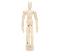 Mannequin en bois 14 Rotatives Joint Drawing Mannequin Human Body Proportions Portable Art Mannequin for Artist for Sketching (5,5 pouces Woodman (Taille standard 14 cm))
