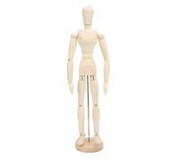Mannequin en bois de 16 pouces, mini figurine articulée flexible et rotative, modèle de dessin pour artistes et animateurs, forme humaine articulée décorative pour le bureau à domi