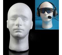 Mannequin En Mousse De Polystyrène Pour Hommes, Modèle De Tête De Perruque, Lunettes, Présentoir De Chapeaux