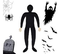 Mannequin en Peluche - Mannequin Pliable en Peluche avec Mains | Modèce Humain Posant pour Halloween | Accessoire De Maison Hantée d'halloween Modèce Humain Grandeur Nature pour Maison Hantée