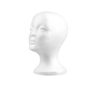 Mannequin en plastique pour perruques - Tête d'entraînement féminine ergonomique - Accessoire professionnel pour pratique de la mode, maquillage, coiffeur, classe, compétition et coffret d'exposition