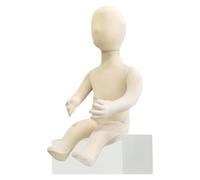 Mannequin enfant assis pour l'art et la photographie, affichage de l'âge réglable de 1 à 9 ans, figurine unisexe pour studio et salle de classe