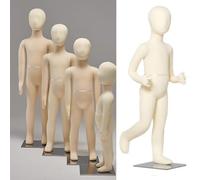 Mannequin Enfant Corps Entier 1 2 3 4 5 6 7 8 9 10 11 12 13 14 Ans, mannequins de Couture pour Enfants, bébés et Tout-Petits avec Base en Acier Inoxydable, Grand Mannequin pour présentation