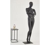 Mannequin F23-8 Noir Femme debout noir mat laqué nez bouche en forme Chic et élégant Haute qualité