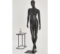 Mannequin F25-8 Noir Femme debout noir mat laqué nez bouche en forme Chic et élégant Haute qualité