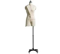 Mannequin féminin à coudre avec corps de mannequin torse avec support à roulettes réglable pour présentation de vêtements, modèle commercial blanc autoportant (couleur : Style2, taille : 82#)