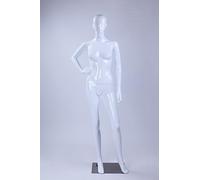 Mannequin féminin LF3-B blanc abstrait en forme de nez et de bouche brillant (femme LF3-B blanc brillant)