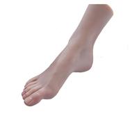 Mannequin Foot 1/2 pièces 22.5CM réaliste femme Silicone pied modèle faux ongles pratique Mannequin chaussures chaussettes bijoux affichage fétiche pieds Affichage Art(Built-in bone,Right)
